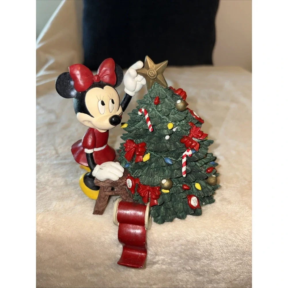 VTG Mickey Unlimited Santa's Best Stocking Hanger Minnie Mouse Christmas Tree